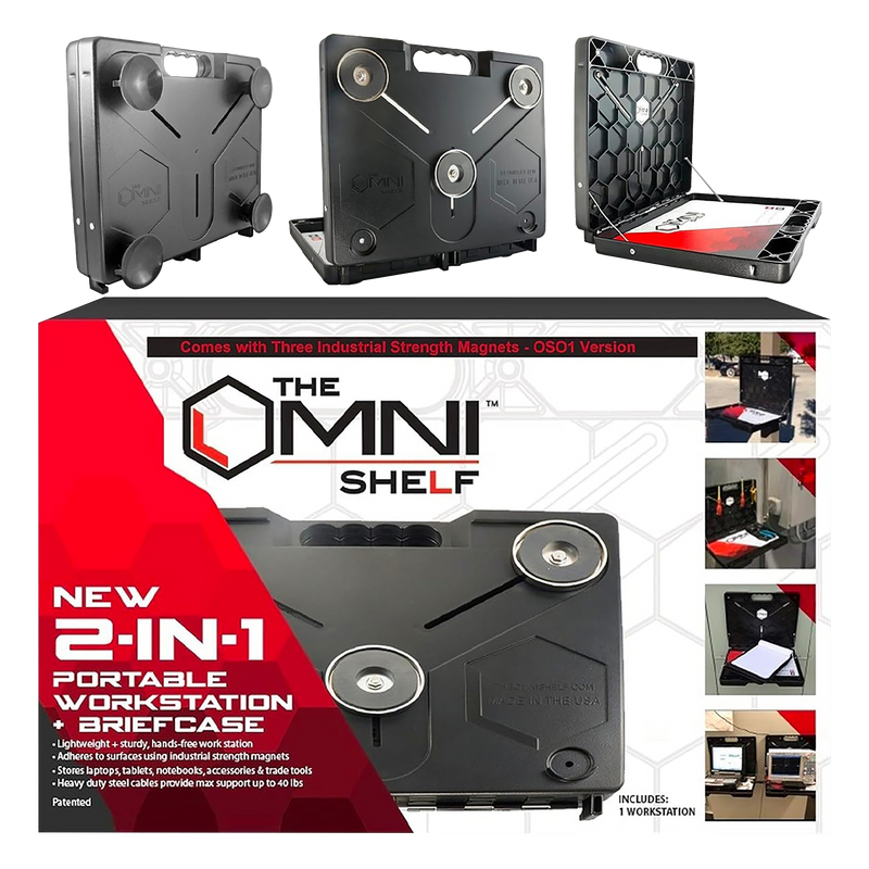 The OmniShelf | Bundle | Magnets & Suction Cups