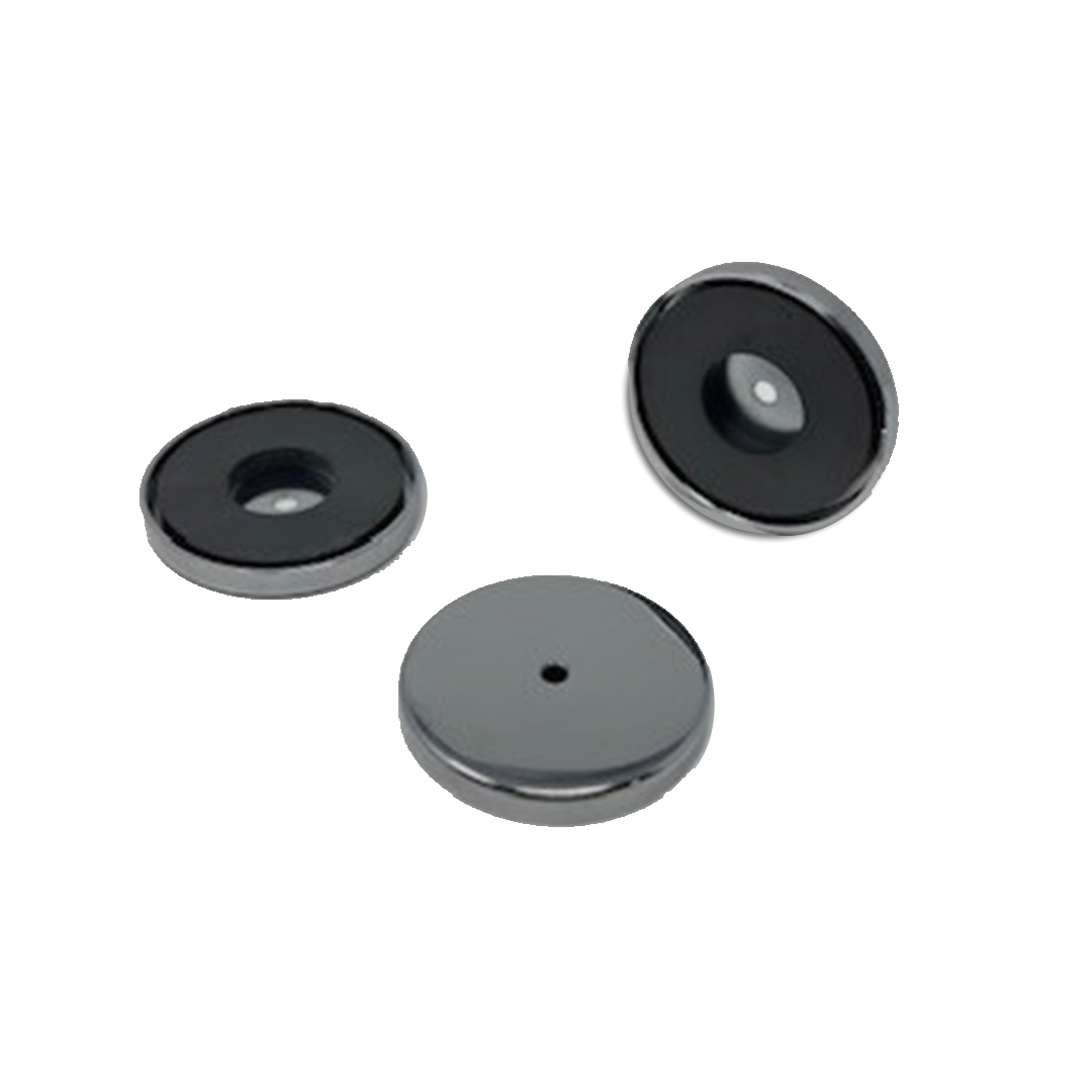 Set of three RB80 cup magnets for securing the OmniShelf to metal surfaces