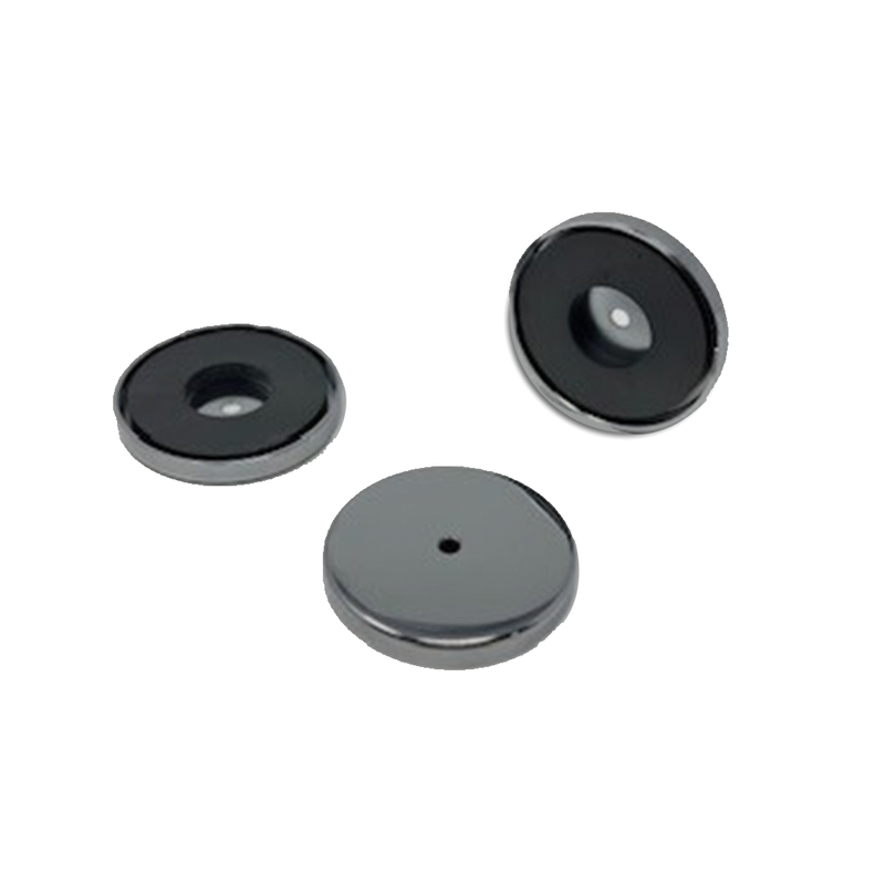 Set of three RB80 cup magnets for securing the OmniShelf to metal surfaces