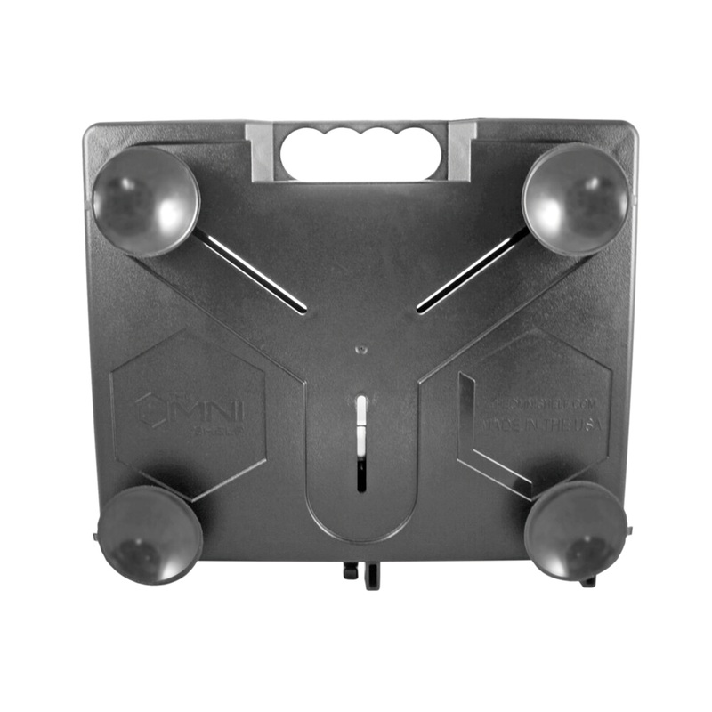 Close-up of one OmniShelf suction cup made of durable EPDM rubber